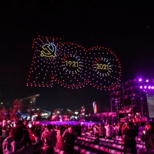炫酷！千架無人機閃耀金城獻禮建黨百年